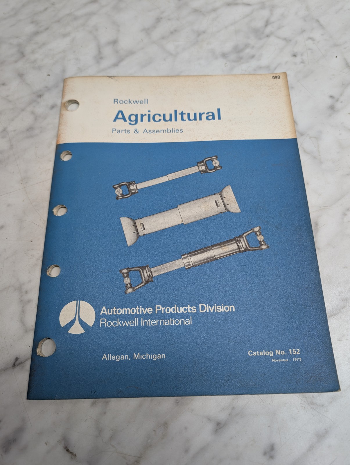 Rockwell Agricultural Parts Assemblies Catalog No 152 November 1973 Book List
