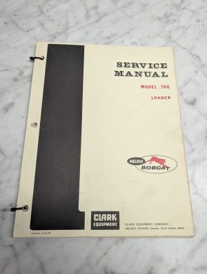 Clark Equipment Model 700 Loader 6545866 Service Manual Repair Maintenance 1976