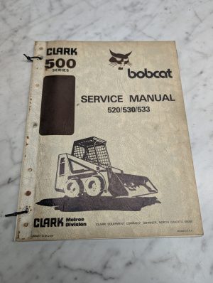 Clark Bobcat 500 Series 520 530 533 6556407 Service Manual Repair Shop 1978
