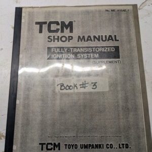 Tcm Fork Supplement Shop Manual Fully Transistorized Ignition System Book#3