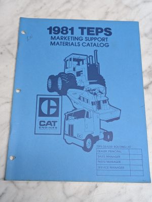 1981 Teps Marketing Support Materials Catalog Cat Engines Caterpillar