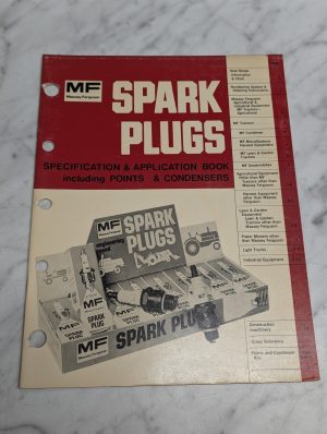 Massey Ferguson Spark Plugs Specification Application Including Points Condenser