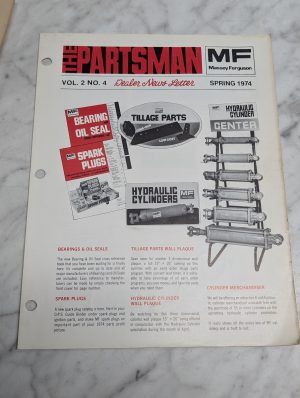 Massey Ferguson Mf The Partsman Vol 2 No 4 Dealer News Letter Spring 1974