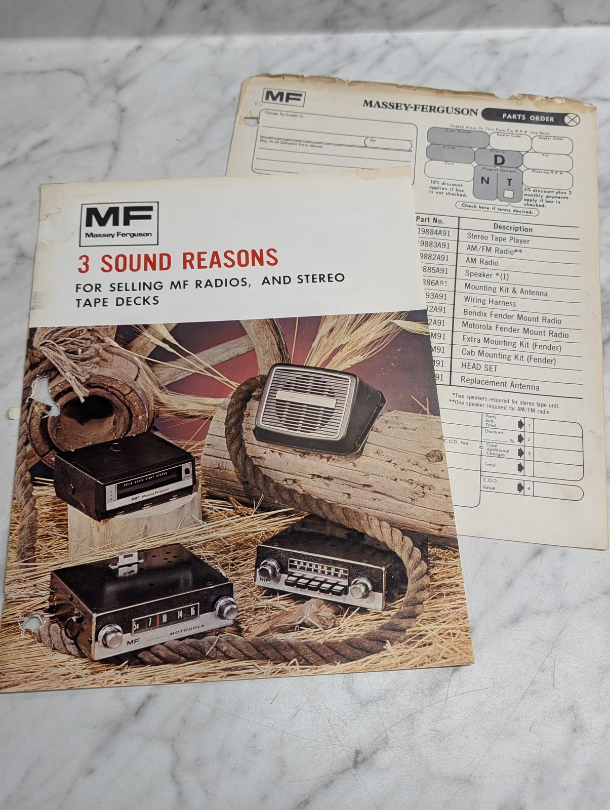 Massey Ferguson Mf 3 Sound Reasons Radios Stereo Tape Decks Brochure
