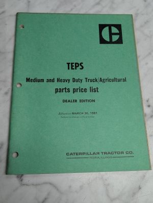 Caterpillar Tractor Teps Medium Heavy Duty Truck Agricultural Parts Price List