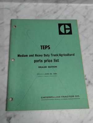 Caterpillar Cat Teps Medium Heavy Duty Truck Agricultural Parts Price List 1981