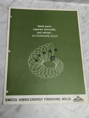 Sweco Vibro Energy Finishing Mills Finish Parts Separate Sales Brochure