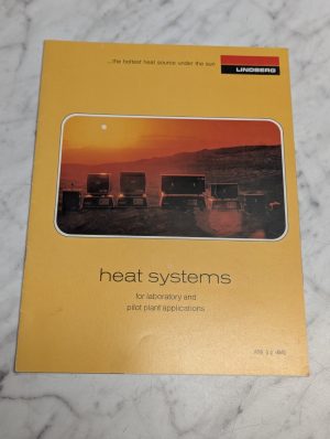 Lindberg Heat Systems For Laboratory And Pilot Plant Sales Literature