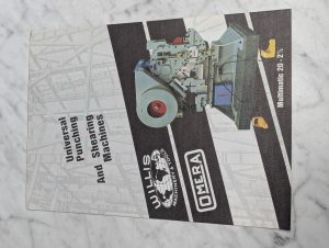 Omera Multimatic 20 2-1/2 Universal Punching Shearing Machines Sales Brochure