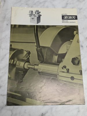 Ger Grinder 450 Mm Between Centers Sales Brochure Literature