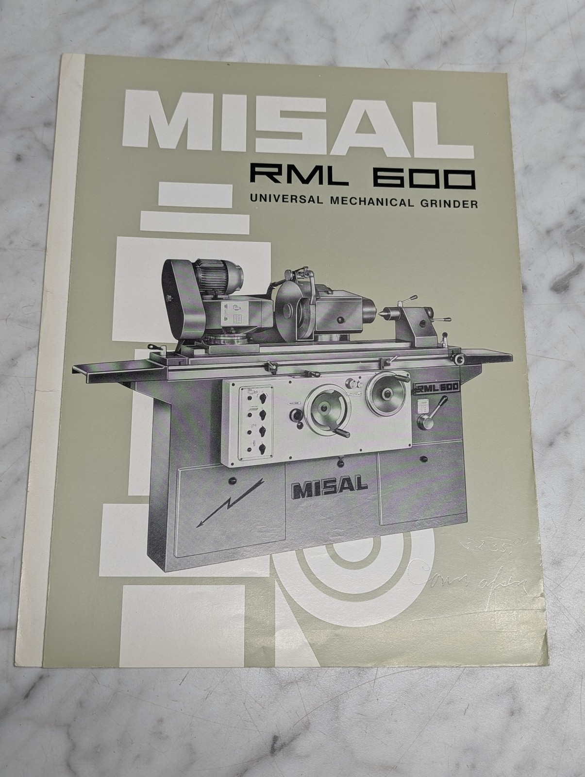 Misal Rml 600 Universal Mechanical Grinder Sales Brochure Literature