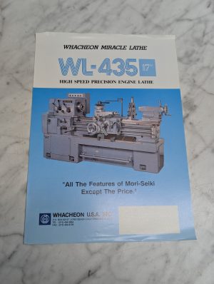 Whacheon Wl 435 17 High Speed Precision Engine Lathe Miracle