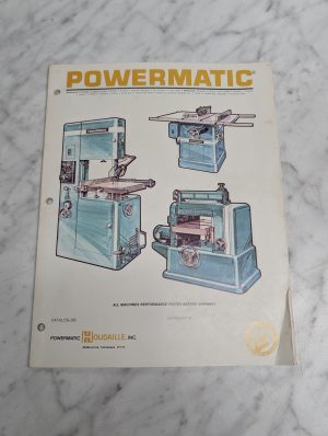 Powermatic Catalog Db Literature Specs Features Info Sales Literature