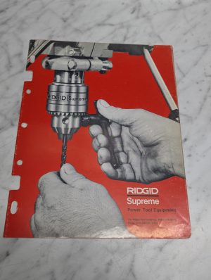 Ridgid Supreme Power Tool Equipment Sales Literature Brochure