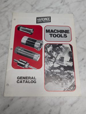 Hardinge Super Precision Machine Tools General Catalog Literature Specs Features