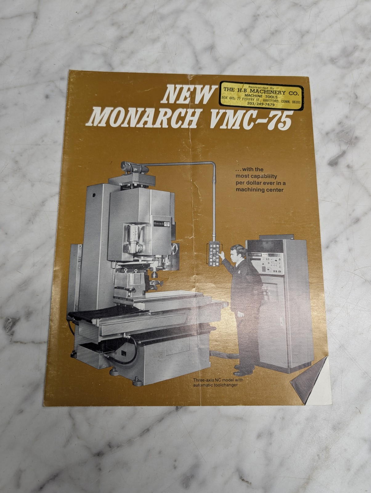 New Monarch Vmc-75 Three-Axis Nc Model Automatic Toolchanger Machine Tools