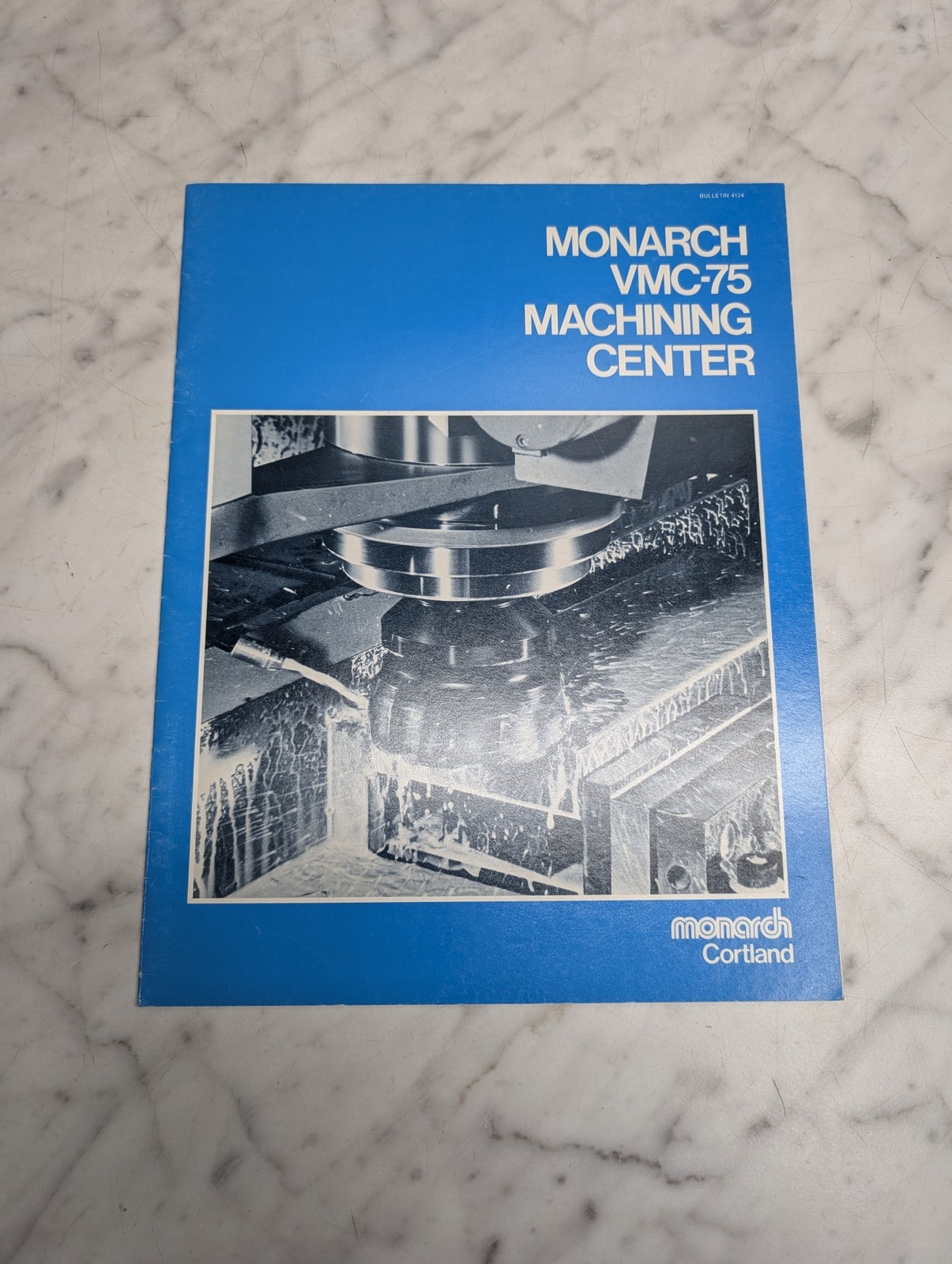 Monarch Vmc-75 Machining Center Bulletin A124 Sales Brochure Literature