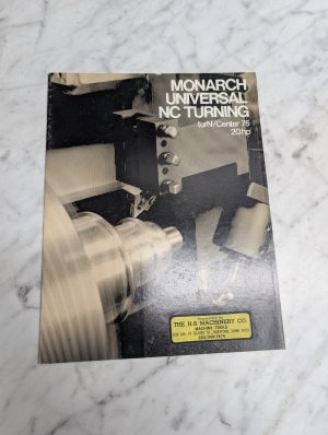 Monarch Universal Nc Turning Turnvcenter 75-20 Hp Machine Tools Sales Brochure