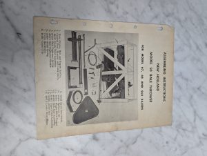 New Holland Nh Model 50 Bale Thrower Assembling Instructions 67 68 S68