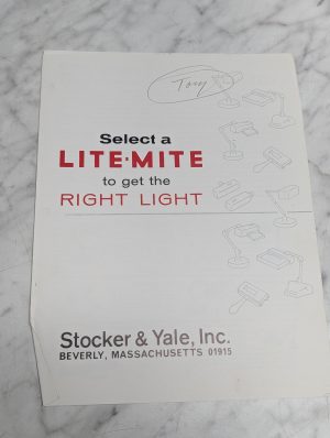 Stocker Yale Select A Lite Mite To Get The Right Light Beverly Sales Brochure