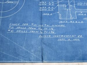 Oliver Instrument Chuck For #31 And #41 Machine Sept 6 1933 1602A