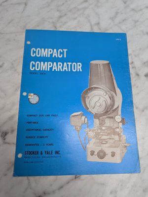 Stocker Yale Compact Comparator Model Sm 8 Sm8 2 Portable Sales Literature