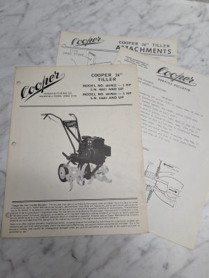 Cooper 26 Tiller Model No 684N32-3 Hp 684N52-5 Service Bulletin