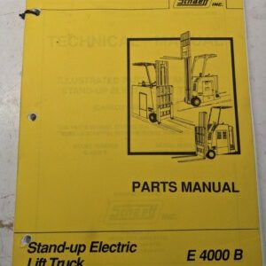 Schaeff Fork Lift Truck Service Repair Parts List Book Manual E 4000 B Catalog