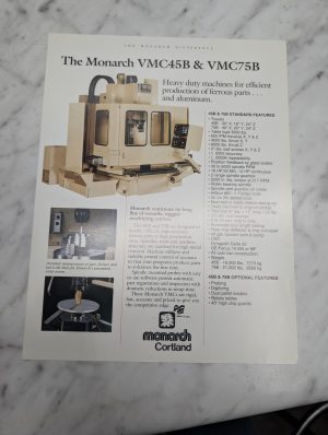 Massey Ferguson Mf The Monarch Vmc45B Difference Catalog Literature