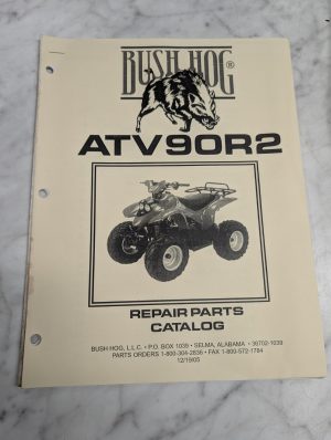 Bush Hog Atv90R2 Repair Parts Catalog Manual List Book 12 19 05 2005