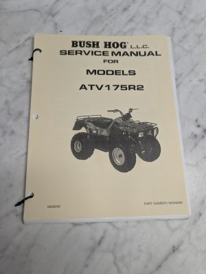 Bush Hog Atv175R2 50046896 Service Manual Repair Shop Book 2004