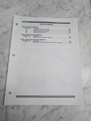 Krone Kw 550T Rotary Tedder Service Manual Bulletins Updates