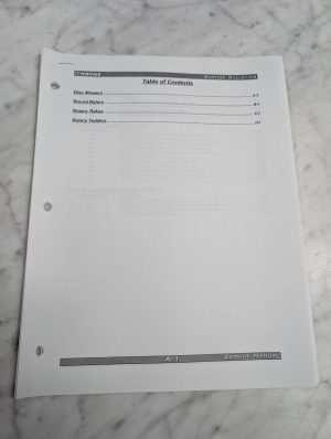 Krone Disc Mowers Round Balers Rotary Rakes Tedders Service Manual Repair Shop