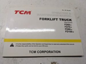 Tcm Fork Lift Operation Maintenance Manual Fd 60 70 80 100 -9 Diesel 2004