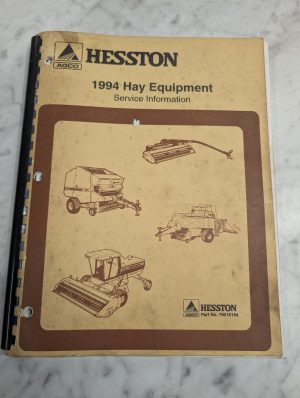 Hesston 1994 Hay Equipment Part No 79016184 Service Information Manual Shop