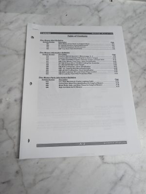 Krone Disc Mower Service Manual Bulletins Dealer Updates Information