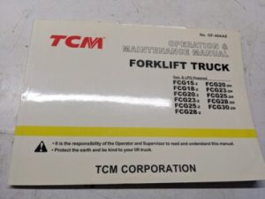 Tcm Fork Lift Operation Maintenance Manual Fcg 15 18 20 23 25 28 30 2 2H 2003