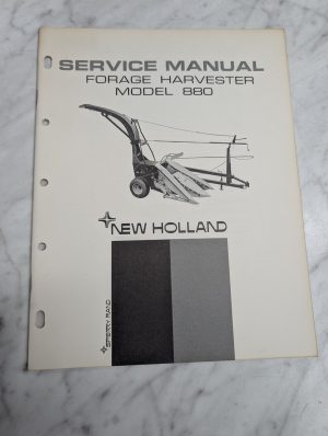 New Holland Nh Model 880 Forage Harvester Service Manual Repair Maintenance Shop