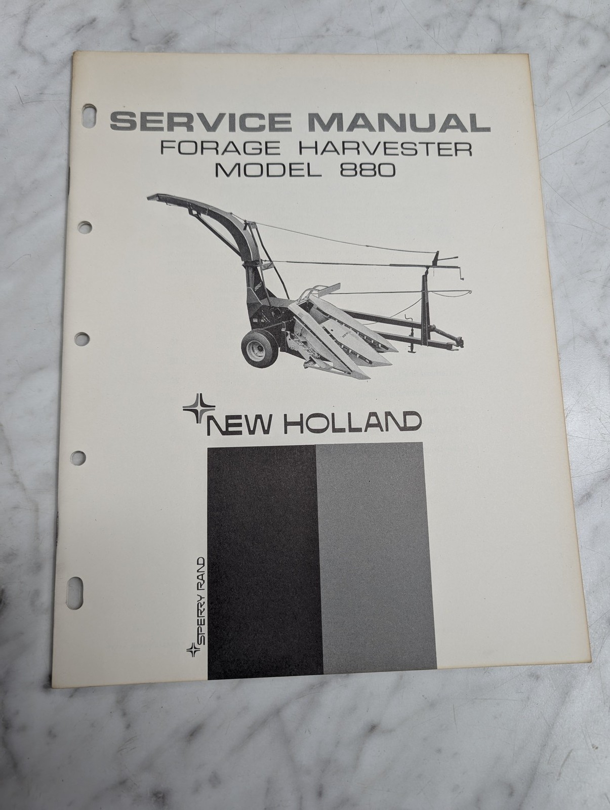 New Holland Nh Model 880 Forage Harvester Service Manual Repair Maintenance Shop