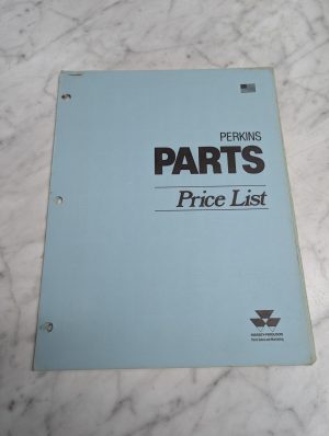 Perkins Parts Price List Book Sales Catalog Reference Massey Ferguson Mf