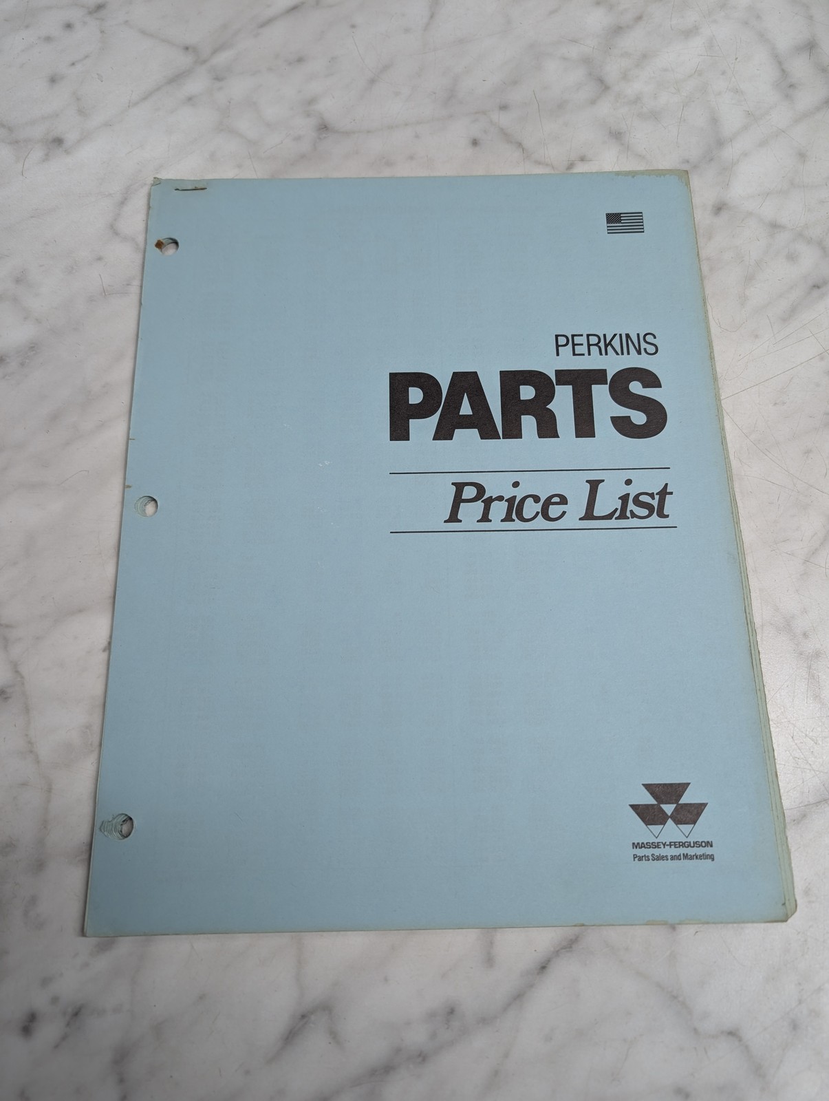 Perkins Parts Price List Book Sales Catalog Reference Massey Ferguson Mf