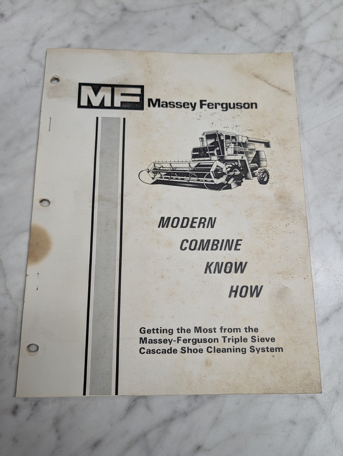 Massey Ferguson Mf Modern Combine Know How Maintenance Manual