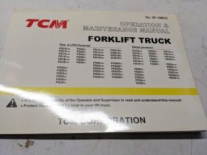 Tcm Operation Maintenance Manual Fg Fgh Fd 10 15 18 20 25 30 C T 19 7 9 H 6 2004