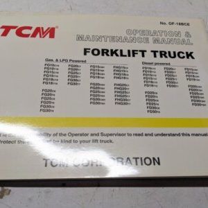 Tcm Operation Maintenance Manual Fg Fgh Fd 10 15 18 20 25 30 C T 19 7 9 H 6 2004