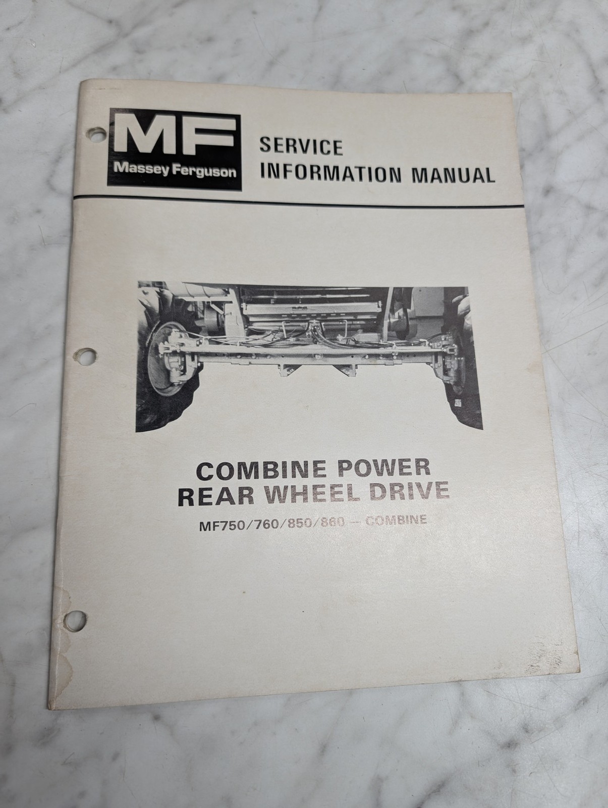 Massey Ferguson Mf Mf750 760 Combine Power Rear Wheel Drive