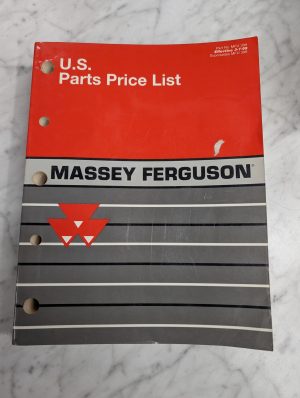 Massey Ferguson Mf Part No Mfu 399 U S Parts Price List Book Sales Catalog 1999