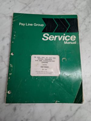 Pay Line Group 16 525 554 24 1091 Diesel Engines Iss-1036V Service Manual