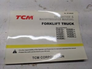 Tcm Fork Lift Operation Maintenance Manual Fcg 15 18 20 23 25 28 30 2 2H Gas Lp