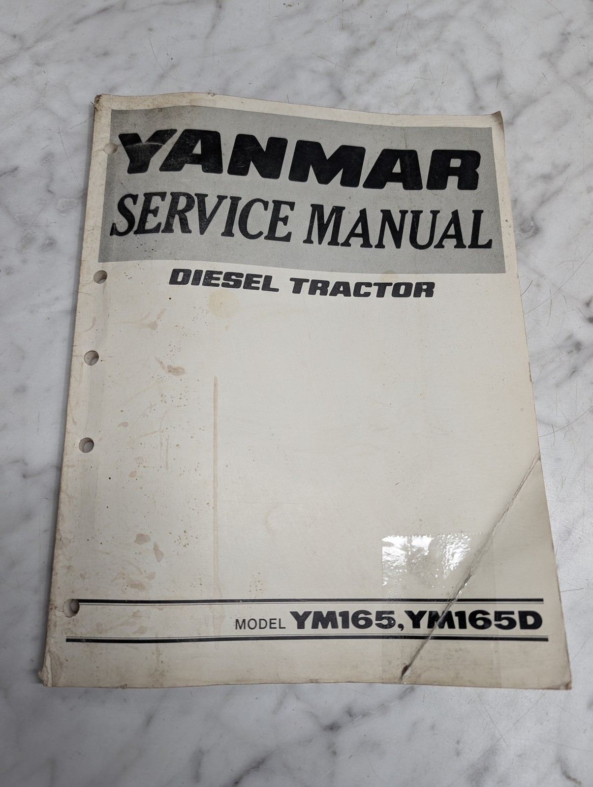 Yanmar Ym165 Diesel Tractor Service Manual Repair Maintenance Shop