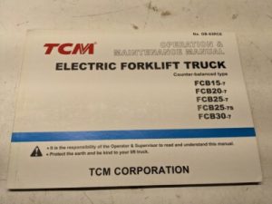 Tcm Fork Lift Operation Maintenance Manual Fcb 15 20 25 30 7 7S Ob-83Rce 2008